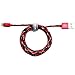 Mobile Undead [Apple MFi Certified] Lightning to USB-A Braided Cable, 5 Feet for iPhone 14/13/12/11 Pro Pro Max Plus Mini XS XS Max XR X 8 8 Plus 7 7 Plus iPad Pro Air Mini iPod (Vampire)