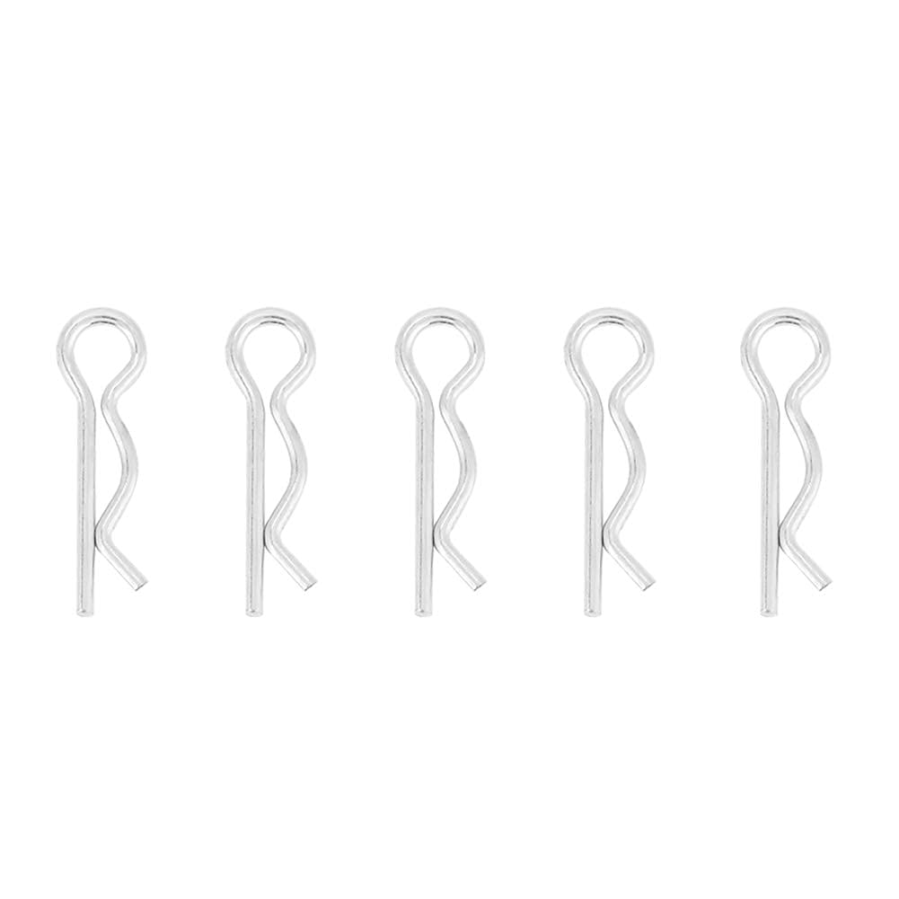 50Pcs 1*18mm R Type Cotter Pin Clips,Galvanized Iron Retaining Cotter Pins Spring Cotter Clips Hair Pin for Hydraulic Support Machinery Industrial