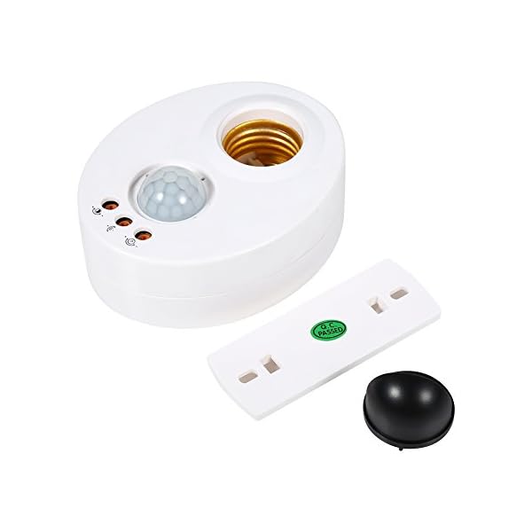 Motion Sensor Light Socket Adapter Holder with Infrared Sensor 110250V