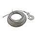 ABN Cargo Tow Trailer Tie Down Strap Cable with Hook and Winch Mount – 50ft x 3/16in ATV, UTV, Boat Tiedown