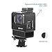 Artman Protective Housing Case Vlogging Frame Cage Mount with Microphone Cold Shoe Adapter Compatible for GoPro 7 6 5, Action Camera Accessories