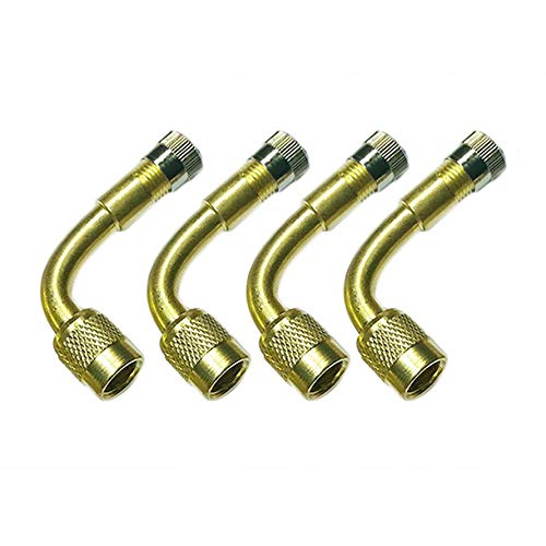 MqbY 1Pcs Car Motorcycle Tire Brass Valve 90 Degree Extension Tube Metal Valve Extension Rod Inflatable Nozzle Extension Tube