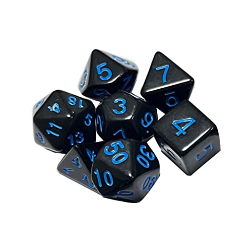 Yuly 7Pcs DND-Dice Polyhedral Dice Set D&D-Dice Set for Dungeons-and-Dragons-RPG-MTG-Table-Games DND-dice Set with Round Edges