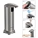 Soap dispenser, OPERNEE Automatic Touchless Stainless Steel Fingerprint Resistant IR Sensor Hand Free Auto Soap Dispenser Perfect for Kitchen and Bathroom (Stainless Steel)