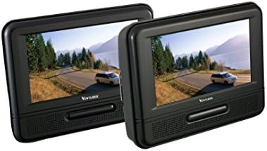 Venturer (PVS79703) Dual Screen Mobile DVD Player - Set of Two 7-Inch LCD Screens, (7-Piece Kit)