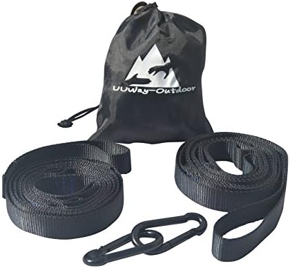 Hammock Tree Straps, Heavy Duty, Fast and Easy Setup, Super Strength, No Strecth, Fits All Hammocks, Include 2PCS Carabiners with Carrying Bag
