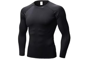 SPVISE Men's Compression Shirt Long Sleeve Athletic Workout T-Shirts Top Active Sport Baselayer Undershirt Gear Shirt Dry Fit