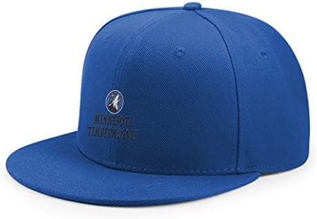 Flashers Minnesota Best Team Timberwolves Embroidered Snapback Adjustable Baseball Cap Sapphire Blue