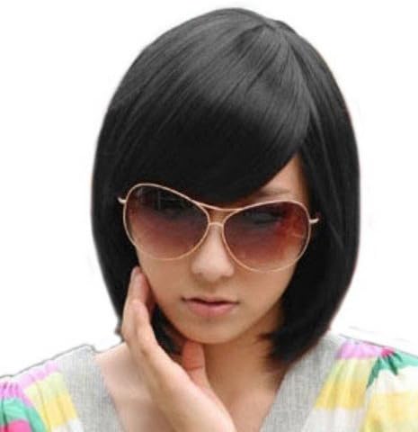 Short Black Bob Hairstyle Wig Face Framing Style Wig Long