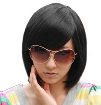 Short Black Bob Hairstyle Wig Face Framing Style Wig Long