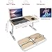 Laptop Stand for Bed with Mouse Pad and Tie, Pixiri Height Adjustable Lap Desk for Adults and Kids, Laptop Bed Tray, Foldable Laptop Desk, Portable Lap Table for Writing on Couch Sofa – Larger Sizethumb 4