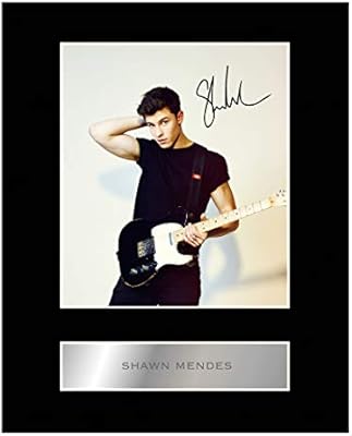 Shawn Mendes Signed Mounted Photo Display 01 Autographed Gift Picture Print Amazon Co Uk Kitchen Home
