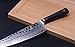TUO Damascus Chef’s Kitchen Knife 9.5 inch - Japanese AUS-10 HC Steel - Dishwasher Safe G10 Handle - Full Tang - RING-D
