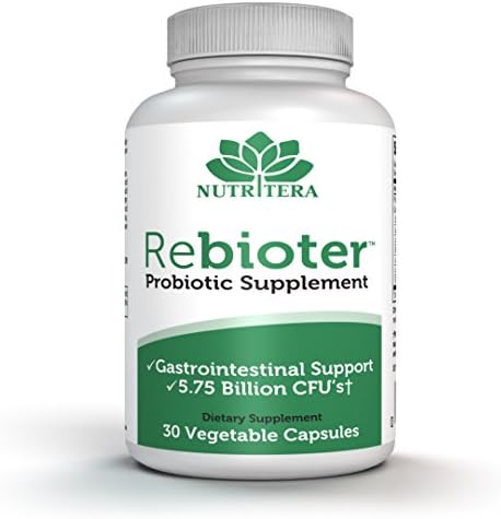 REBIOTER,High Potency Probiotic Supplement Consisting of 7 strain formula , Ideal immune Support, 5.75 Billion Organisms per Capsule,Formulated for Men and Women, 30 Vegetarian Capsule,Made in USA