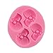 Baidecor Halloween Skulls Silicone Chocolate Molds Candy Mold Set Of 3