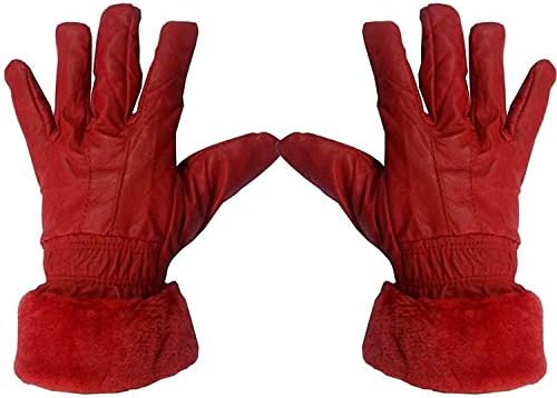 Shop Winter PU Leather Gloves For Women Driving Riding Gloves for Bike