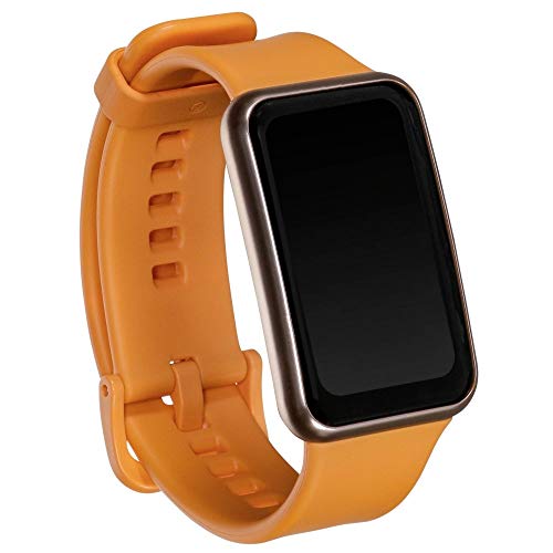 HUAWEI WATCH FIT Montre Connectee, Boitier en metal, ecran AMOLED de 1.64, 10 Jours Dautonomie, 96 Modes Dentrainement, GPS Integre,SpO2, Capteur de Frequence Cardiaque, Gestion du Sommeil, Orange