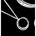 Dicksons Proverbs 3:5-6 Engraved Scripture 18 Inch Silvertone Double Mobius Pendant Necklace in Gift Pouch
