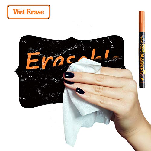 105 Premium Chalkboard Labels Bulk with neon Bright Liquid Chalk Marker Dishwasher Safe Mason