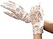 Women Lace Uv Protection Gloves Summer Short Driving Gloves Touch Screen, Beige