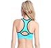 Lataly Womens Racerback Sports Bras Seamless High Impact Support Workout Yoga Bra,Black Blue,XL
