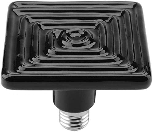 POFET Ceramic Heat Lamp, Black Infrared Ceramic Bulb Emitter Reptile Pet Incubator Brooder for Snake Lizard Turtle Frog 220V-230V(150W) - Image 3