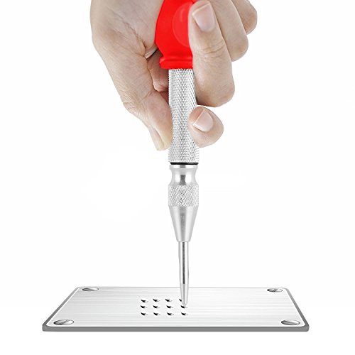 Stainless Steel Center Punch Set Automatic Hammer for Car Window Glasses break from Fujiwara (red)