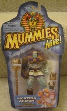 1997 Mummies Alive Fighting Armon Powers up with Ram Armor Action Figure
