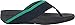 FitFlop Women's Surfa Flip-Flop, midnight navy/parakeet green 8 M US