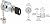 CRL Chrome Plated Cylinder Lock for 1/4" Glass Doors - Keyed Alike