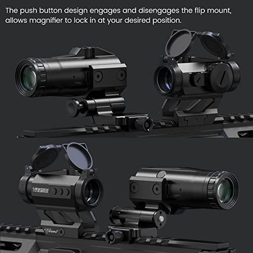 VOTATU M3X Red Dot Magnifier, 3X Red Dot Sight Magnifier Optics with