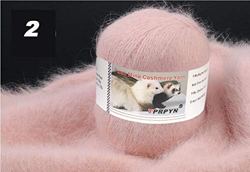 cashmere yarn - TPRPYN 2Pcs=100g Mink Knitting Yarn Luxury Fur Hairy Cashmere Yarn For Hand Kintting marifetli Warm Soft Weave NL1011