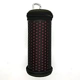 co2CREA(TM) Green+Black PU Leather Case Travel Carry Bag Protective Skin Motor Bike Bicycle Mount Carabiner Clip For Logitech Ultimate Ears UE BOOM (I an II 2 Gen) Wireless Bluetooth Speaker