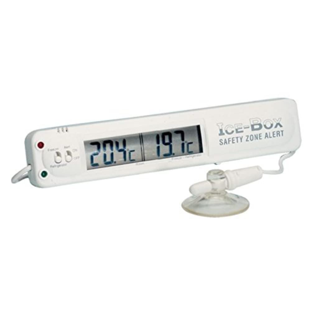 Hygiplas Fridge Freezer Thermometer with Alarm 135X26mm Display Temperature
