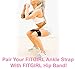 FITGIRL - Ankle Strap (Single) for Cable Machines and Resistance Bands, Work Out Cuff Attachment for Home & Gym, Glute Workouts - Kickbacks, Leg Extensions, Hip Abductors, Women Only (Pink, Single)