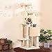 Hey-bro 60 inches Large Multi-Level Cat Tree Condo Furniture with Sisal-Covered Scratching Posts, 2 Plush Condos, 2 Plush Perches, for Kittens, Cats and Petsthumb 1