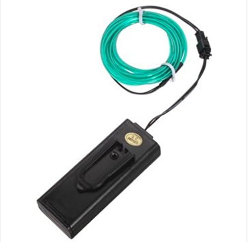 5M 3V Flexible Neon EL Wire Light Dance Party Decor Light Battery Operated (Green)