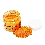 Magic Orange Mica Powder 1oz, Metallic Orange Powder, Cosmetic Mica, Slice of the Moon