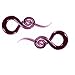 Xpircn 1 Pair Glass Spiral Taper Gauges Ear Plug and Tunnels Ear Stretching Expander Piercings Body Jewelry 2G (6mm)