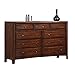 Hillary 9-Drawer Dresser Warm Brown