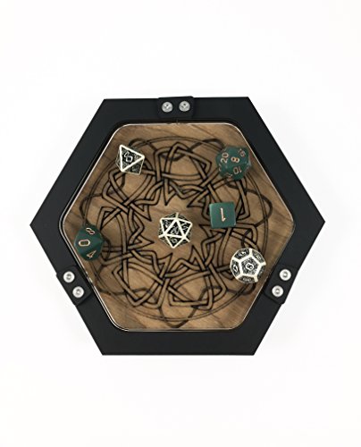 C4Labs Mini Personal Size Gaming Celtic Knot Design Dice Tray ~ by