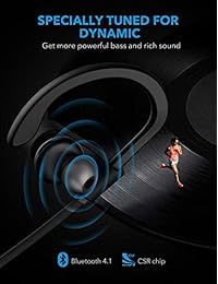 Mpow Flame Auriculares Bluetooth Impermeables IPX7, Auriculares inalámbricos Deporte, Graves HiFi Auriculares estéreo con micrófono, Case, 7 9 Hrs Reproducción cancelación Auriculares (cómodo y rápido par), Negro