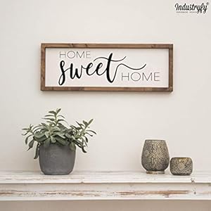 Vintage Farmhouse Schild 60x20cm”Home sweet Home” Landhaus Deko Bild Farmhouse