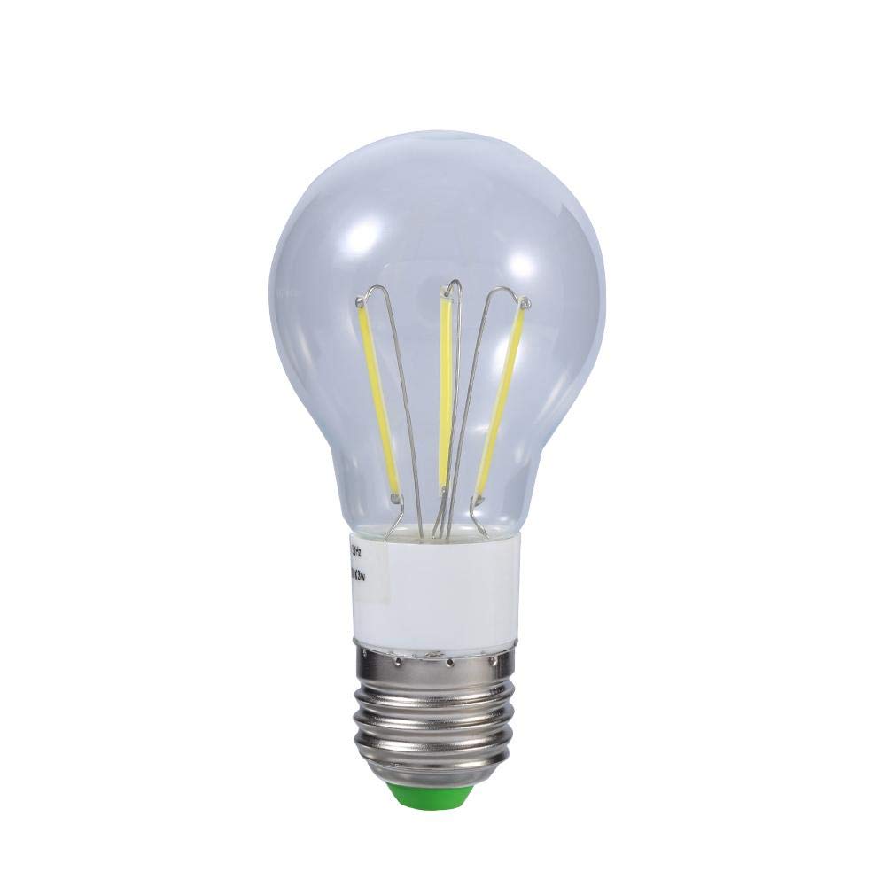 Riuty LED filament light bulb, new E27 12V 3W / 4W / 6W Cool/Warm White COB 360 ° non dimmable light (6 pieces)(4W Warm White)