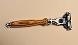 Mach 3 Razor Handcrafted in Exotic Hardwood