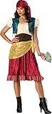 InCharacter Costumes, LLC Women’s Gypsy Costume, Red/Gold/Brown, X-Large, Online Clothing Store