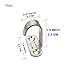 NELXULAS Stainless Steel Ceiling Hook Towel/Robe Clothes Hook for Closet Top Bathroom Kitchen Cabinet Garage Utility Heavy Duty Screw Mounted, Brushed Finish (1-1/3