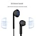 Earbuds, USTEK Headphones with Mic Stereo Earphones for iOS Android Windows System Black