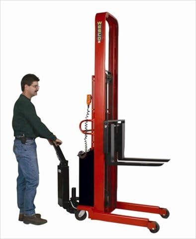 Wesco 261088-PD Powered Platform Stacker With Power Drive System 2000 Lb - 60 in. Raised Height