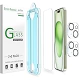 amFilm OneTouch 2+2 Pack for iPhone 15 Plus